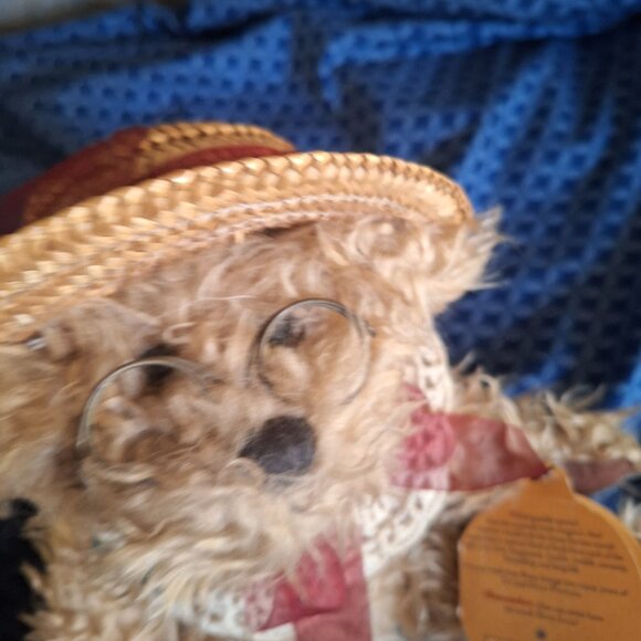 Rosie Brass Button Collectibles bear - Picture 4 of 10